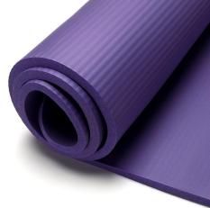 (nhiều màu) Thảm tập Yoga-Gym nhập khẩu vân sọc 10mm tặng quà túi đựng thảm và dây buộc thảm sang trọng