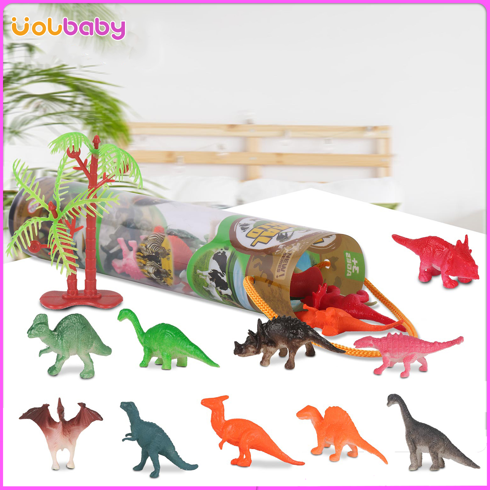 Volbaby Bộ đồ chơi 13 mô hình khủng long mini kỷ jura cho trẻ em từ 3 tuổi - INTL