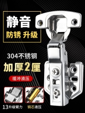 ✢♨ↂ 304 thickening stainless steel hinge folding buffer damping ambry door of cupboard aircraft hydraulic spring wardrobe