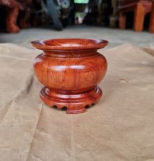 Lư hương – Bát nhang trơn gỗ hương 12cm