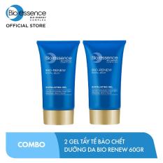 Bộ 2 Gel tẩy tế bào chết dưỡng da tươi trẻ Bio-Essence Bio-Renew tinh chất sữa ong chúa 60gr