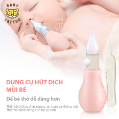 BABY TATTOO dụng cụ hút dịch mũi đầu Silicone kèm nhíp an toàn cho bé