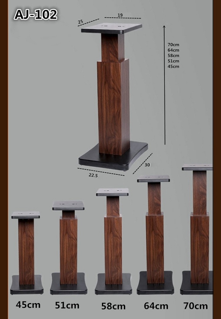 Chân loa gỗ AJ - 102, kích thước 30x23cm, có thể điều chỉnh được độ cao thích hợp, chân để...
