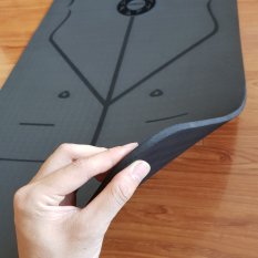 Thảm tập Yoga cao cấp có định tuyến – Chất liệu TPE, dày 8mm