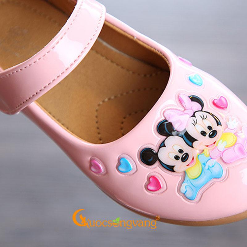 Giày bé gái micky mouse đẹp giày học sinh quai cài GLG109 Cuocsongvang