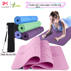 Thảm Tập Yoga, Gym Định Tuyến Gobos TPE 2 Lớp Tặng Kèm Túi Đựng – Thảm Chính Hãng Gobos