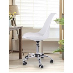 Ghế học bài thân nhựa chân xoay có bánh xe, ghế làm việc tại nhà nhỏ gọn, ghế xoay học bài tại nhà cho bé hàng nhập khẩu CE4177-P | Study chair/ office chair / working chair