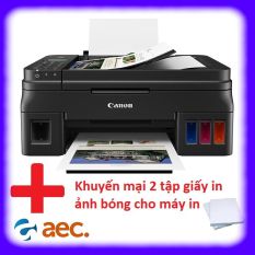 Máy in phun màu Canon G2010 sử dụng mưc Hàn Quốc ( máy đã bao gồm 4 bình mực Hàn Quốc 100ml ) + Khuyến mại 2 tập giấy in ảnh