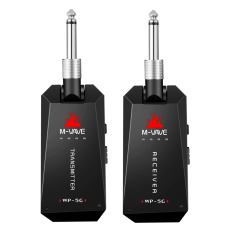 M-VAVE WP-5G Wireless 5.8G Guitar System Rechargeable Audio Transmitter and Receiver ISM Band for Electric Bass Guitars Amplifier Accessories