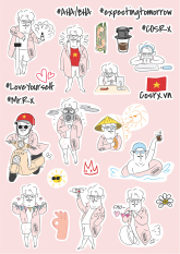 [Hàng tặng không bán] Sticker COSRX Mr.X