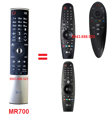Điều khiển tivi LG giọng nói MR700 dùng cho các dòng tivi LG 2014,2015,2016- Hàng mới chính hãng 100% Tặng...