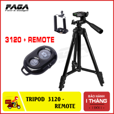 Gậy 3 chân Tripod TF 3120 mẫu mới 2018 ( tặng kèm đầu kẹp điện thoại và remote)