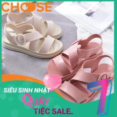 (HÀNG VỀ)Dép Quai Ngang Nữ Sandal Quai Hậu Màu Hồng, Da, Đen Phong Cách Nữ Sinh Ngọt Ngào 1801