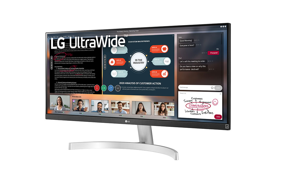 Màn hình máy tính LG IPS HDR (2560x1080) 75Hz 5ms 29 inches l 29WN600-W HÀNG CHÍNH HÃNG