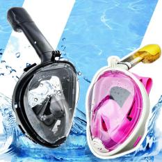 Mặt Nạ Lặn Biển Full Face View 180 Có Ống Thở, Gắn Được Camera Hành Trình, Kính Lặn Có Ống Thở, Rẻ, Bền, Đẹp, Không Thể Thiếu Cho Các Chuyến Du Lịch Biển, Full Box: Kính Lặn + Ống Thở, Bộ Đồ Lặn Biển