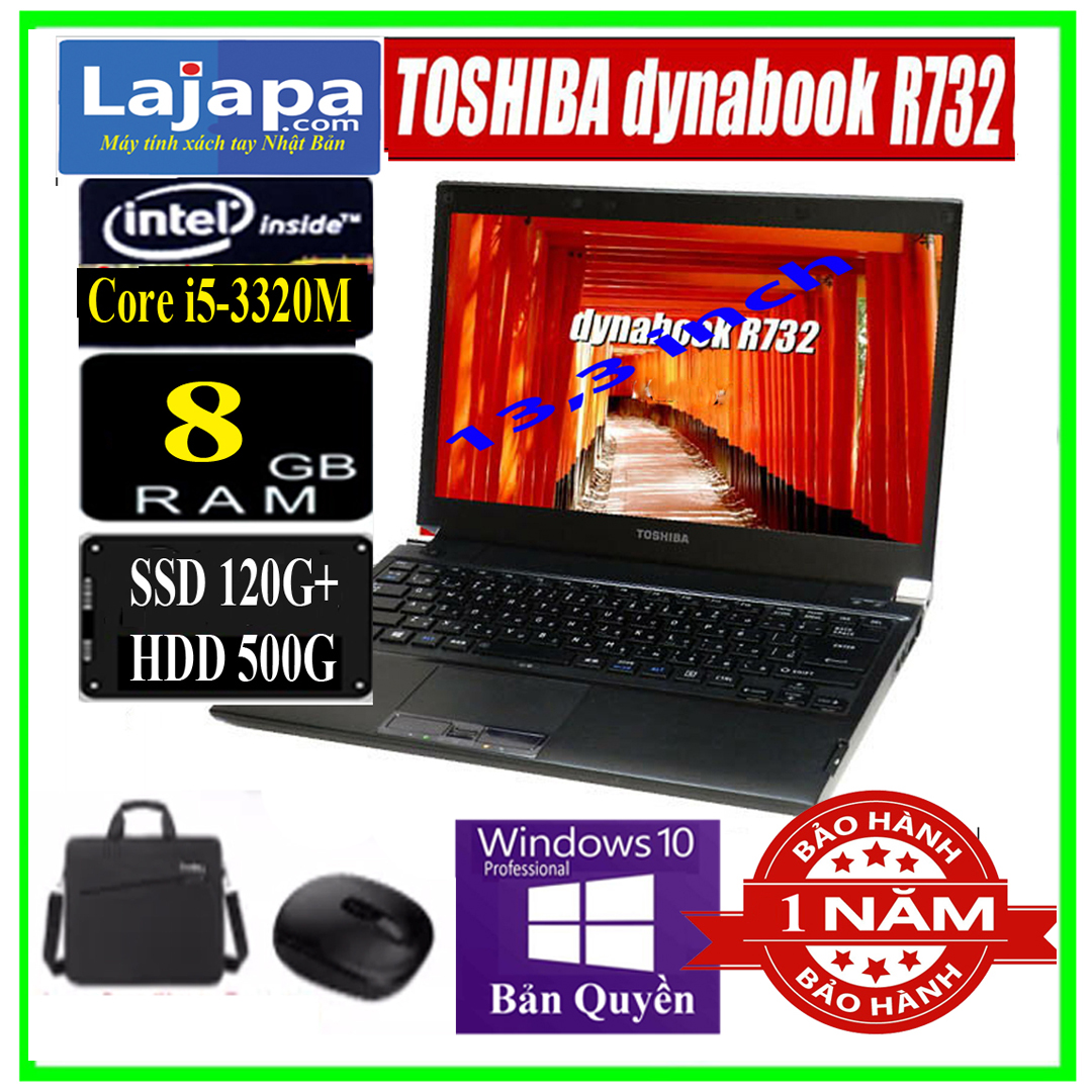 [ Xả Kho 3 Ngày ] Laptop Nhật Bản Toshiba Dynabook R732 Chíp i5 laptop học online, dạy học online,...