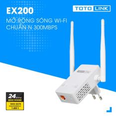 Bộ Mở Rộng Sóng Wifi Chuẩn N Tốc Độ 300Mbps TOTOLINK EX200-v2 – Hãng Phân Phối Chính Thức – Bảo hành 2 năm