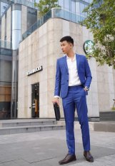 CELEB Áo Vest Nam Màu Xanh Đậm