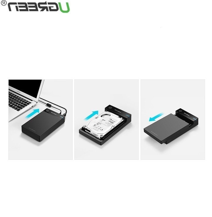 Hộp đựng ổ cứng 3.5 inch Sata/USB 3.0 hỗ trợ 10TB Chính Hãng Ugreen 50422