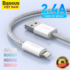 Cáp Sạc Nhanh Và Truyền Dữ Liệu Baseus USB to Lightning 2.4A Cho iPhone 12 13 Pro Max – Phân phối chính hãng tại Baseus ViệtNam