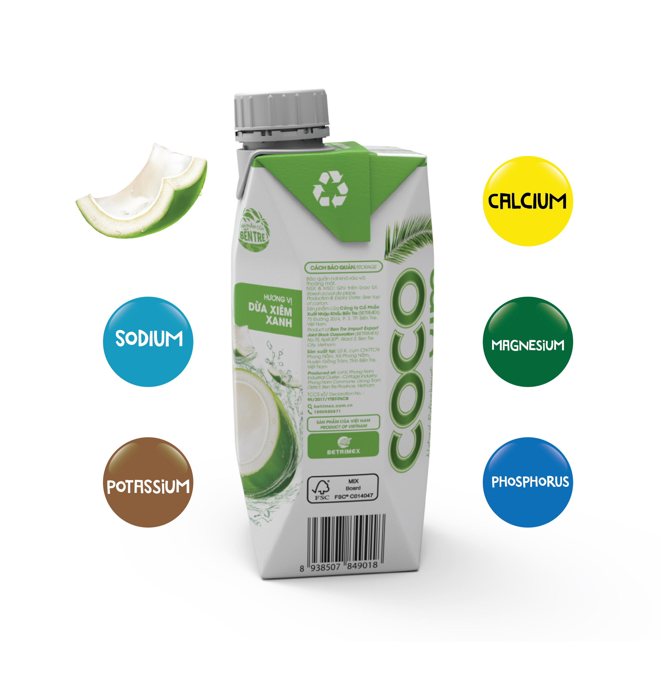 [BẬT NẮP UỐNG DỪA TƯƠI] Nước dừa Xiêm xanh Cocoxim 100% nguyên chất dừa tươi - Thương hiệu COCOXIM -...