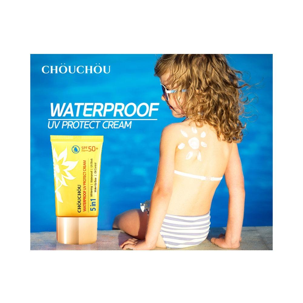 [HCM] Kem Chống Nắng 5in1 Chou Chou Waterproof UV Protect Cream SPF50+ PA+++ 50ml