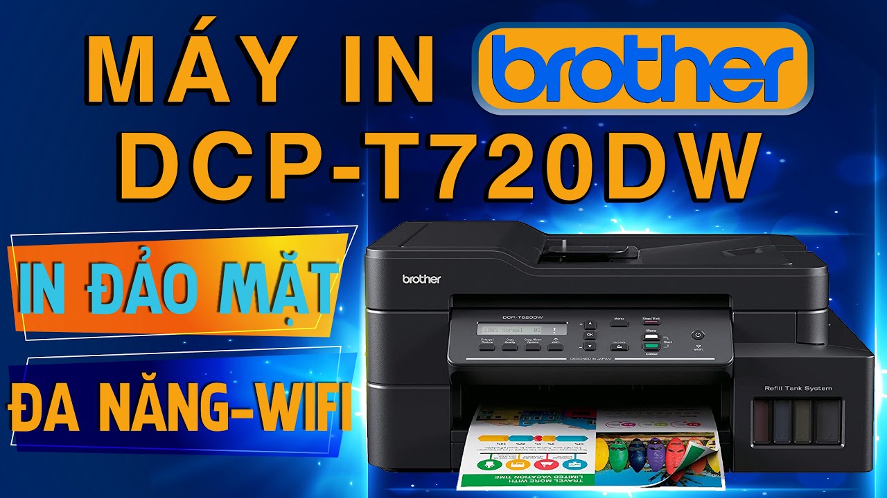 Máy in phun màu đa năng Brother DCP-T720DW - Hàng Chính Hãng