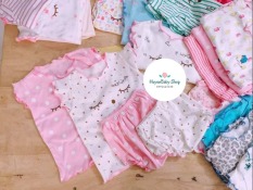 (INBOX LỰA MẪU) COMBO 3 Bộ thun mát cotton bé gái HOTGA chất đẹp (3-12kg)