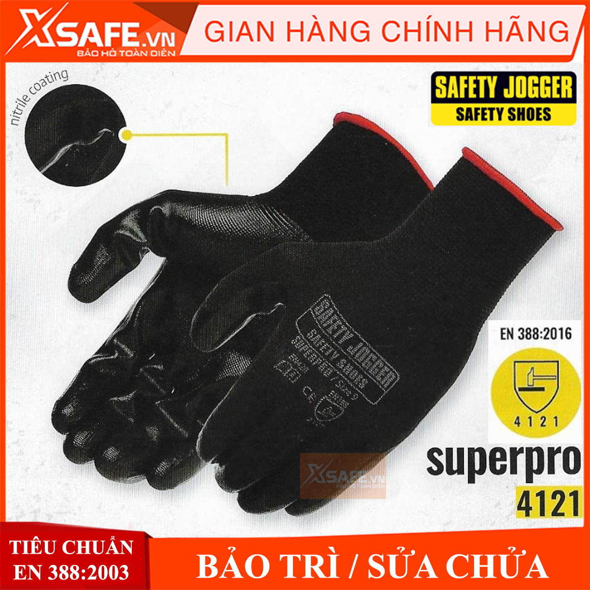 Găng tay chống dầu JOGGER SUPERPRO (1 ĐÔI), găng tay bảo hộ hoàn hảo để tăng hiệu suất làm việc khi...