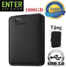 Ổ cứng di động 1Tb WD Elements USB 3.0 + Bao vải chống sốc – Bảo hành 2 năm, 1 đổi 1