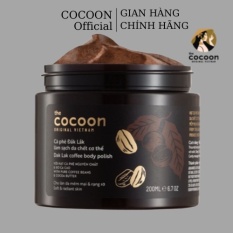 Tẩy da chết cơ thể cà phê Đắk Lắk Cocoon cho làn da mềm mại và rạng rỡ 200ml Coffee Body Polish