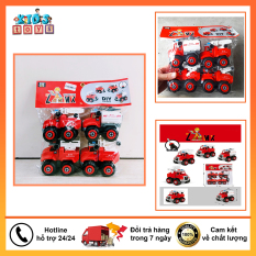 Xe đồ chơi bộ 4 chiếc cứu hỏa