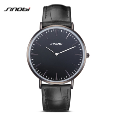 SINOBI Casual Design 9660 Simple Men’s Black Quartz Watches