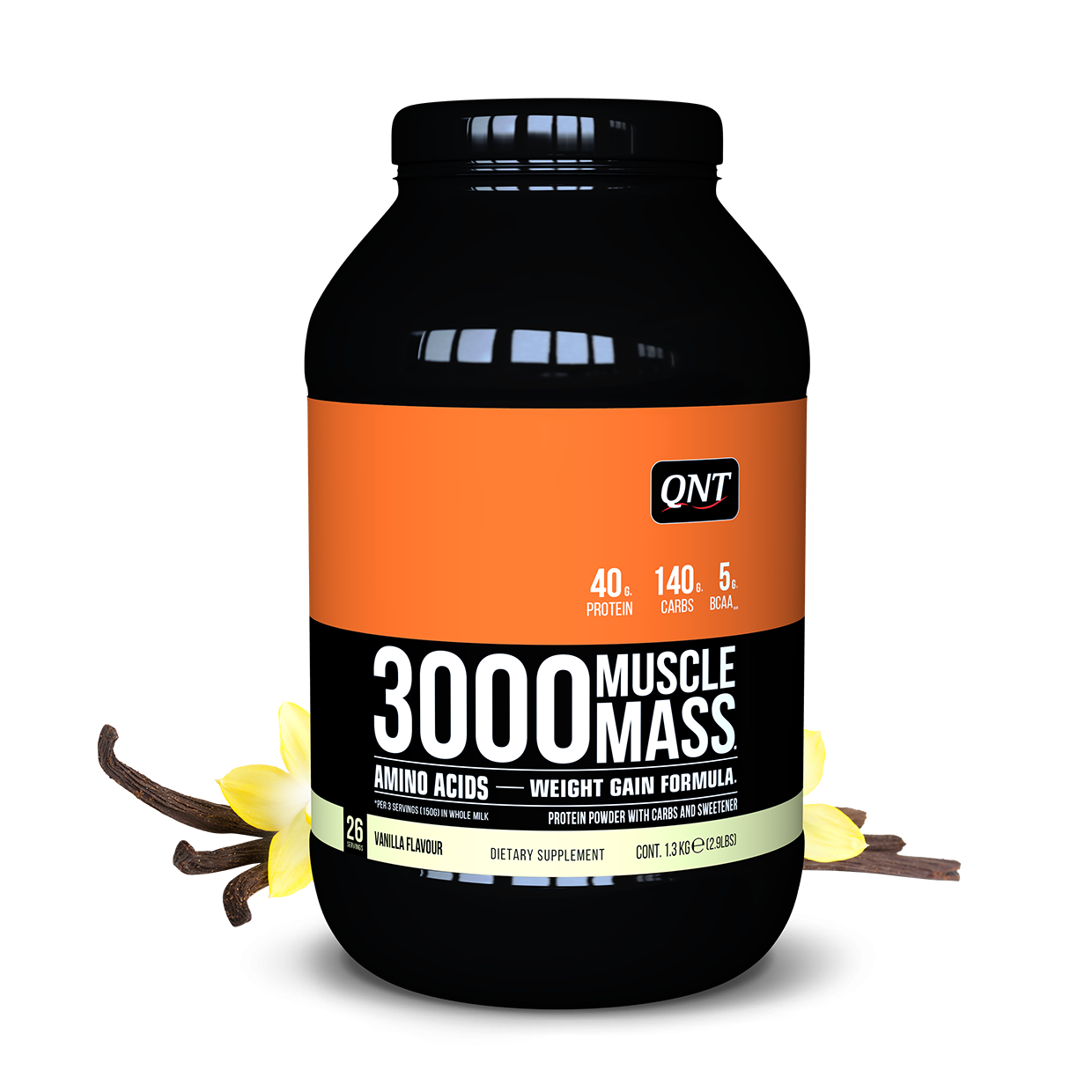 QNT 3000 Muscle Mass Gainer vị Vani 1,3Kg