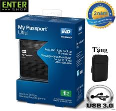 [Nhập ELJAN12 giảm 10%, tối đa 200k, đơn từ 99k]Ổ cứng di động WD my passport ultra 1Tb + bao vải chống sốc