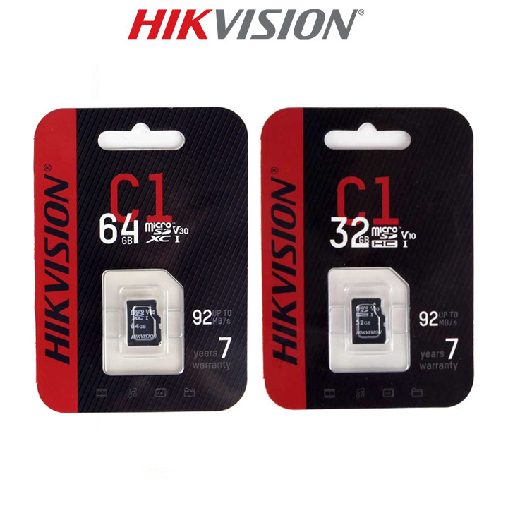 Thẻ Nhớ HIKVISION 128GB/64GB/32GB Tốc Độ Cao Chuyên Dụng Ghi Hình Camera, Điện Thoại, Camera Hành Trình Chuẩn Classic 10