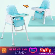 Ghế ăn dặm cho bé yêu đặc biệt có bánh xe như xe đẩy, có thể điều chỉnh độ cao và gấp gọn – GDTHANG16