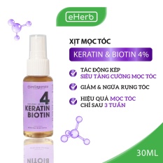 Xịt Mọc Tóc Biotin & Keratin 4% Siêu Tăng Cường Mọc Tóc – Dưỡng Tóc Hương Nước Hoa 30ml (Chai)