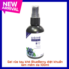 Gel rửa tay khô BlueBerry diệt khuẩn làm mềm da tiêu diệt đến 99% vi khuẩn 100ml ( Hương Cherry)