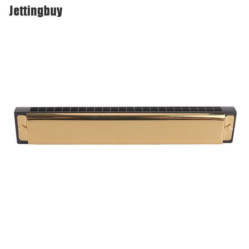 Jettingbuy Tremolo Harmonica Kim Loại 24 Lỗ Với Khóa Cơ Quan Miệng C Cho Người Mới Bắt Đầu Màu Đỏ