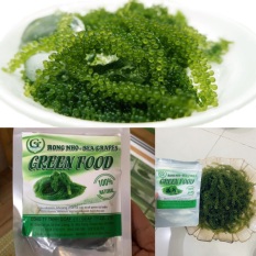 Rong nho tách nước Green Food 100gr + tặng sốt,Cao cấp hàng công ty check mã vạch gói 100gr