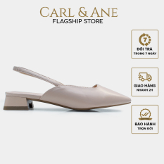 Carl & Ane – Giày cao gót quai mảnh mũi vuông phong cách Hàn Quốc cao 3cm nude đậm – CL022