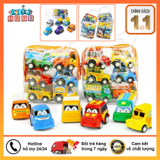 Xe đồ chơi cho bé combo 6 xe đua lên dây cót siêu dễ thương giá rẻ