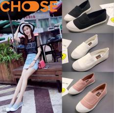 Giày Lười Nữ/Slip-on Vải Mềm Mại Phong Cách Hot Girl Hàn Quốc 0101