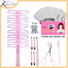 Combo 5 món vẽ chân mày cao cấp -gồm bộ chì 5 màu – khuôn vẽ chân mày -kéo tỉa chân mày – dao cạo -set 24 khuôn vẽ chân mày bằng giấy – 8 khuôn vẽ chân mày bằng nhựa – Kinakino