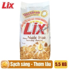 Bột Giặt Lix Extra Hương Nước Hoa 5.5Kg EH055 – Tăng Gấp Đôi Sức Mạnh Giặt Tẩy