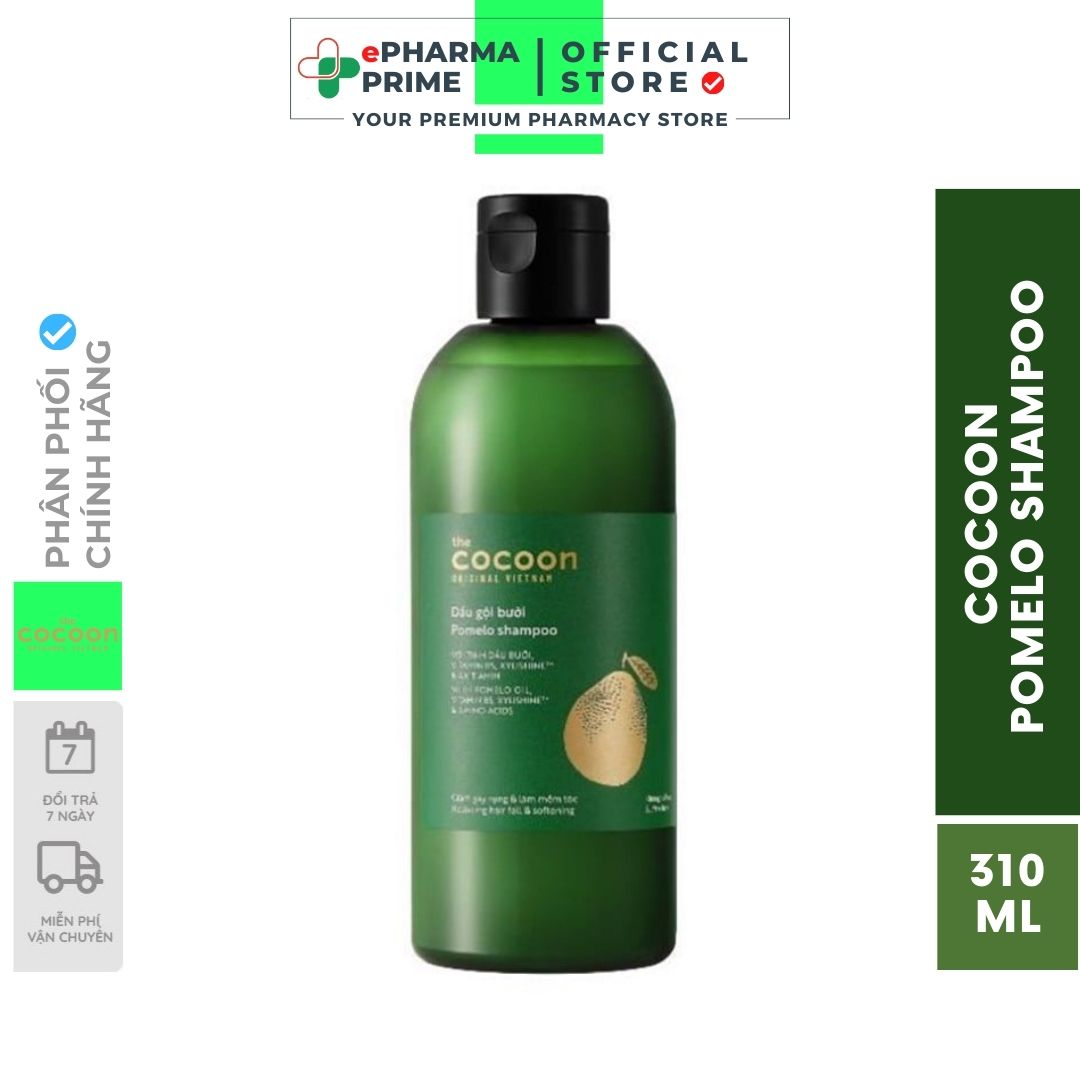 Dầu Gội Bưởi Cocoon Pomelo Shampoo giúp giảm gãy rụng, kích thích mọc tóc và làm mềm tóc 310ml