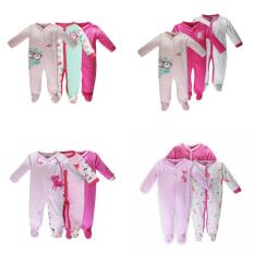Set 3 Áo Liền Quần Có Tất Dễ Thương Cho Bé GÁI (Các Mẫu Giống Hình)