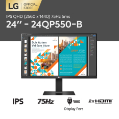[VOUCHER 100K] Màn hình LG QHD (2560 x 1440) 75Hz 5ms 24 inches l 24QP550-B l HÀNG CHÍNH HÃNG