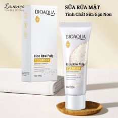 sữa rửa mặt da dầu mụn cho nữ 100g Bioaqua sữa rửa mặt dưỡng ẩm tinh chất sữa gạo non, không kích ứng da, giảm mụn, sáng mịn da lavenco La194